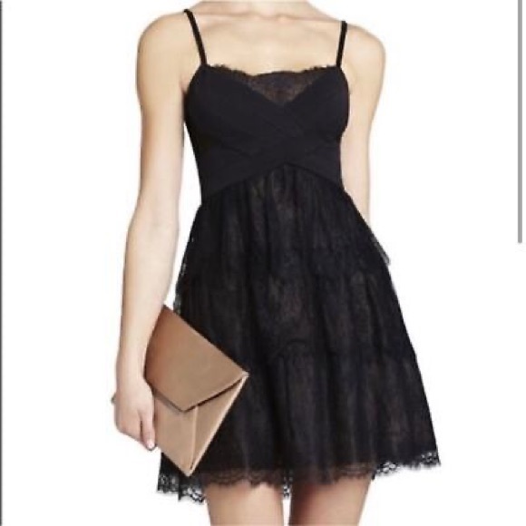 1 hour sale. BCBGMaxazria, black lace dress Medium - Picture 10 of 10